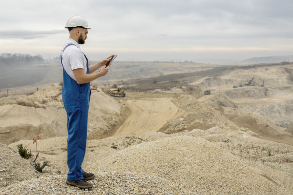 person working a construction site